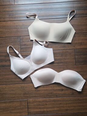 Set Of 3 Nude Bras